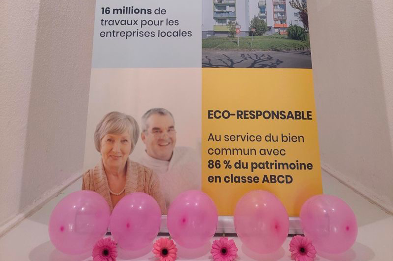 lot-habitat-octobre-rose Le personnel se mobilise pour soutenir la lutte contre le cancer du sein.