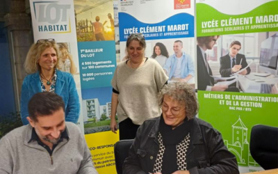 Lot Habitat signe une convention de partenariat avec le Lycée Clément Marot – section BTS Professions Immobilières.